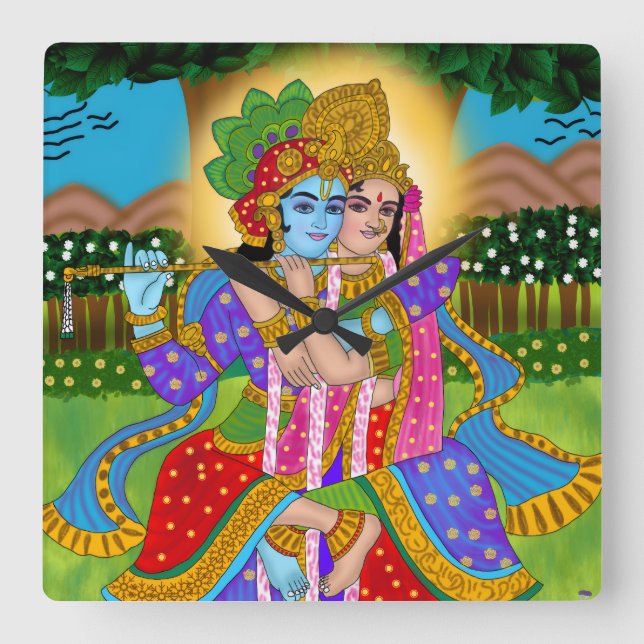 Radha Krishna Clock (Front)
