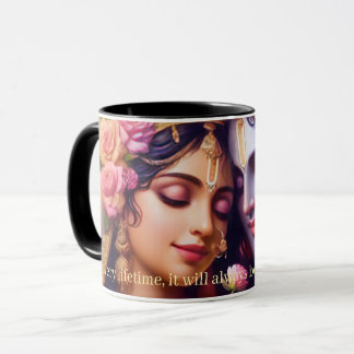 Radha Krishna Divine Eternal Love Spiritual Coffee Mug