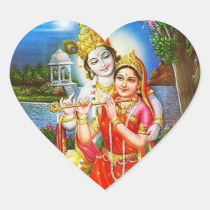 RADHA Krishna - in my Heart Collection Sticker