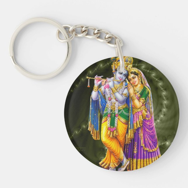 Radha Krishna keychain (Front)