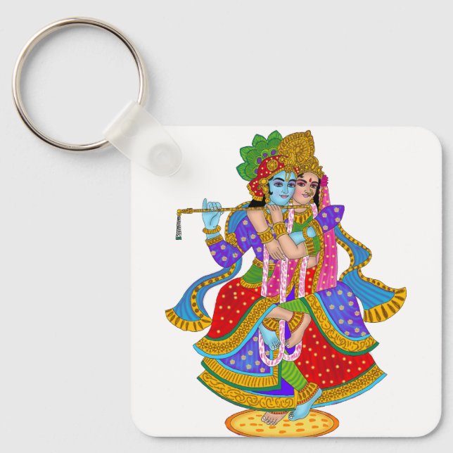 Radha Krishna Keychain (Front)