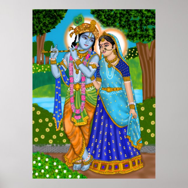 Radha Krishna Poster (Devant)