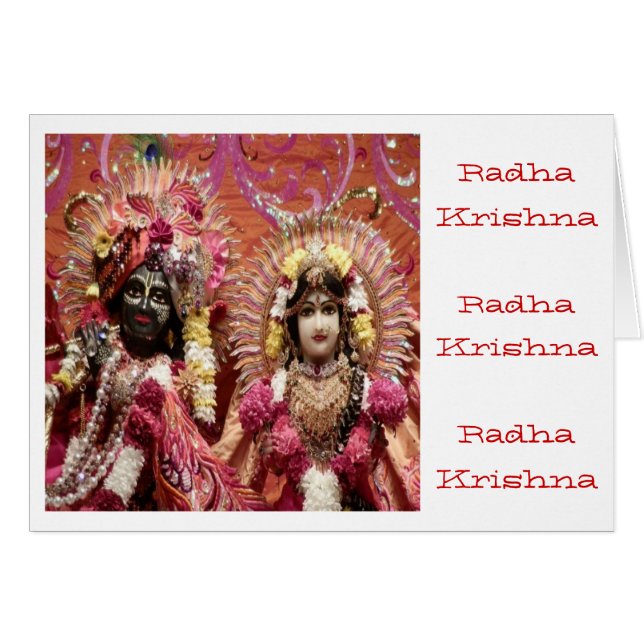 Radha KRISHNA pour l'amour, prospérité de la paix (Devant horizontal)