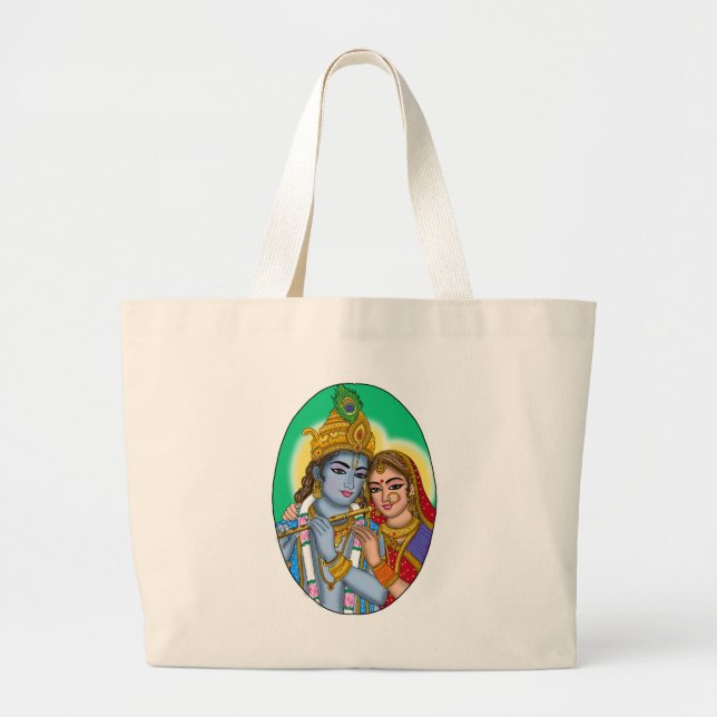 Radha Krishna Tote Bag  (Front)