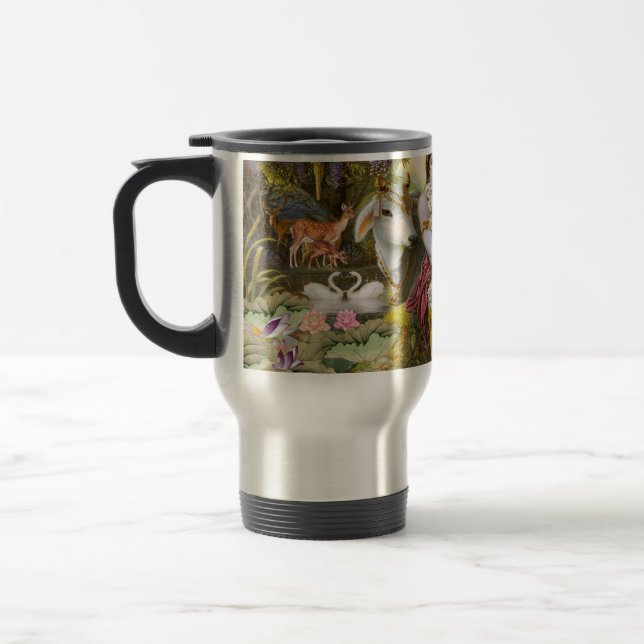RADHA KRISHNA TRAVEL MUG (Left)