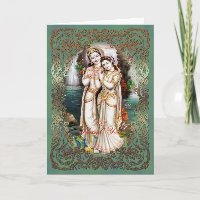 Radha Krishna Wedding Collection - Greeting Card (Front)