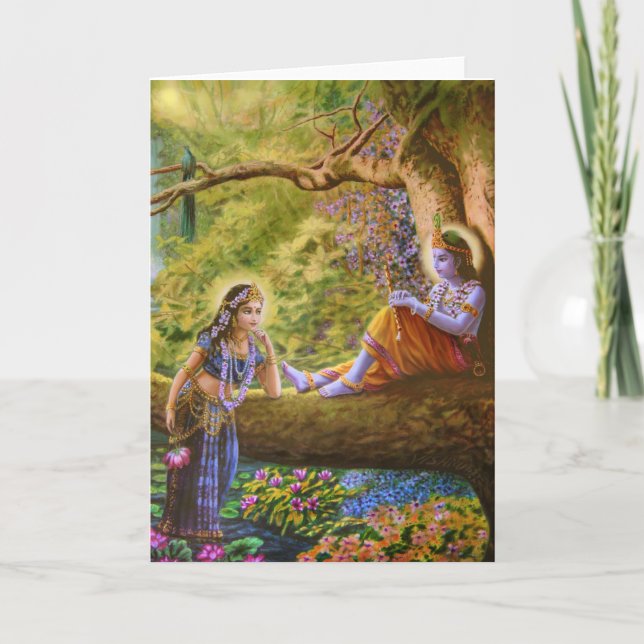 Radhe Shyam ! Cartes de voeux (Devant)