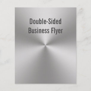 Radial Brushed Metal Look Double Sided Flyer