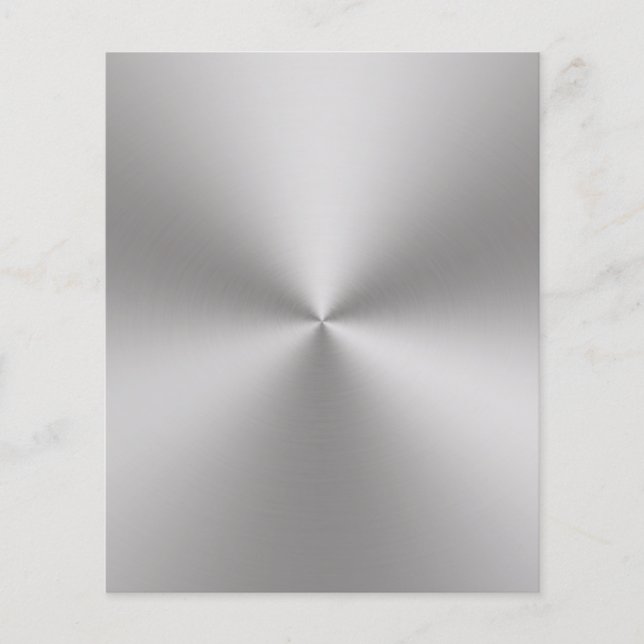 Radial Brushed Metal Look on Blank Flyer (Front)