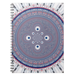 Radial Design Art Print Notebook