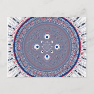 Radial Design Art Print Postcard
