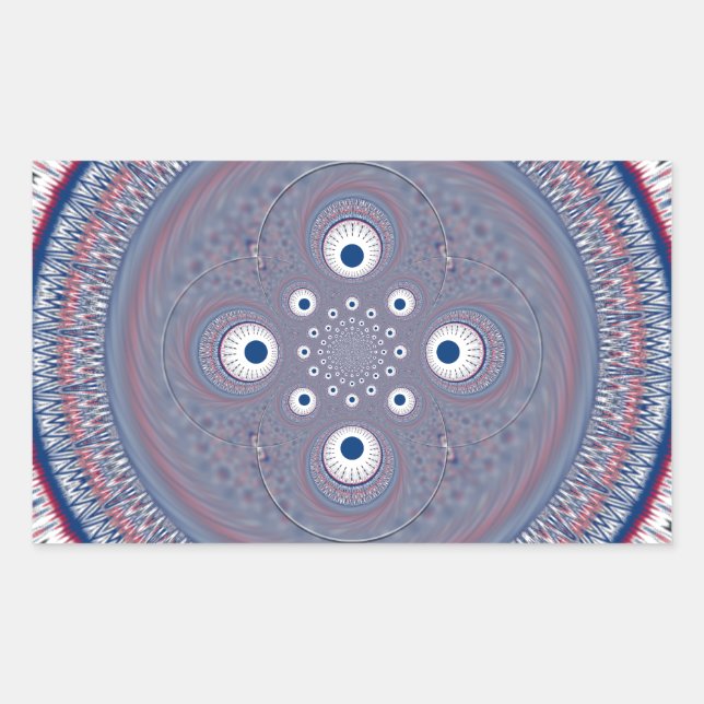 Radial Design Art Print Sticker (Front)