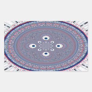 Radial Design Art Print Sticker