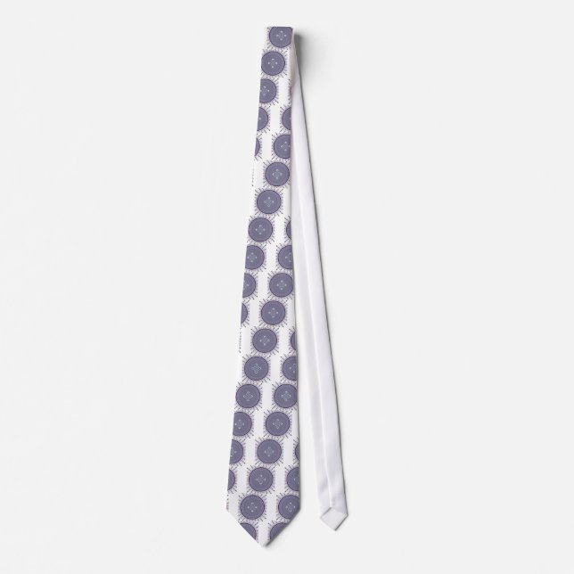 Radial Design Art Print Tie (Front)