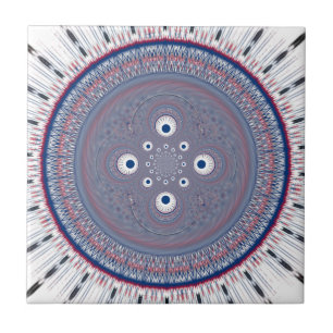 Radial Design Art Print Tile