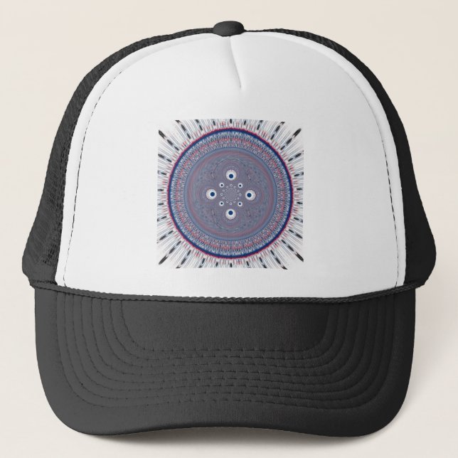 Radial Design Art Print Trucker Hat (Front)