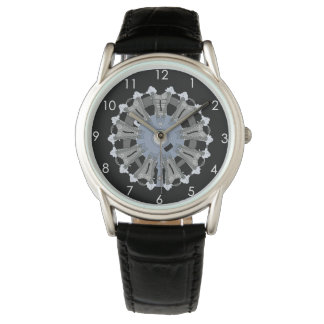Radial Engine on a Watch with a Black Background