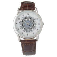 Radial Engine Watch with White Background