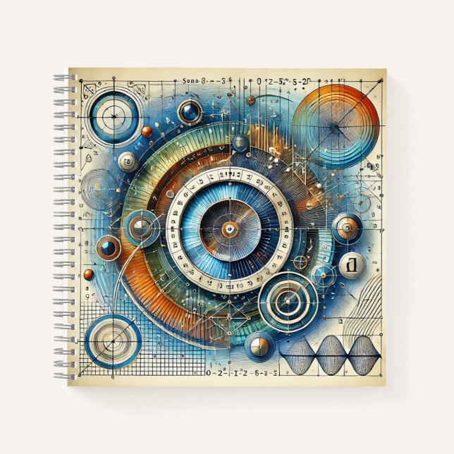 Radial Mechanics & Mathematical Precision Notebook (Front)