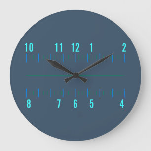 Radial Orthogonal Geek clock