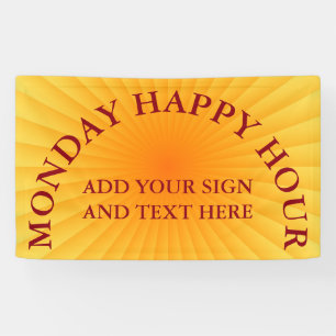 Radial Rays gradients - orange yellow + your ideas Banner