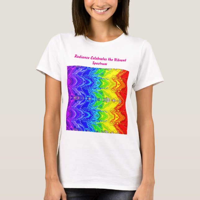 “Radiance” – An Abstract Pride Pattern  T-Shirt (Front)