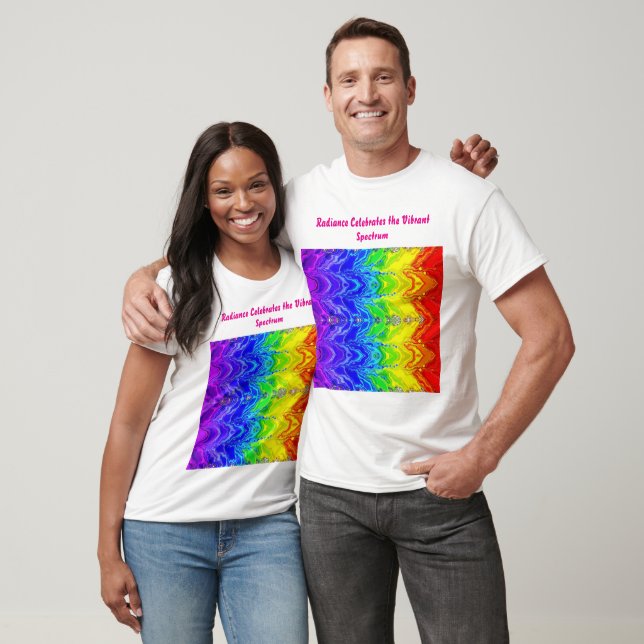 “Radiance” – An Abstract Pride Pattern  T-Shirt (Unisex)