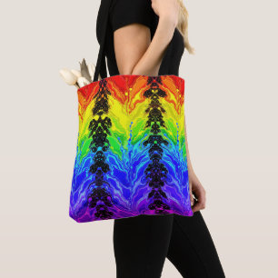“Radiance” – An Abstract Pride Pattern  Tote Bag