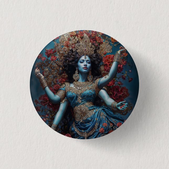 Radiance of Kali 1 Inch Round Button (Front)