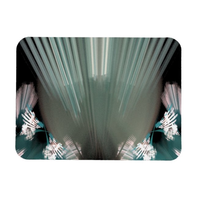 Radiant Beams From Above Magnet (Horizontal)