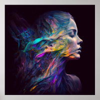 Radiant beauty with vivid colour scheme