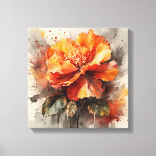 Radiant Begonia Bloom Canvas Print