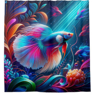 “Radiant Betta Fish Underwater Art”