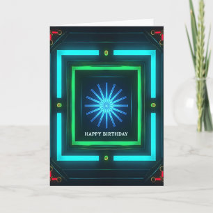 Radiant Birthday Portal Card