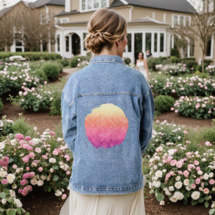 Radiant Bloom Denim Jacket