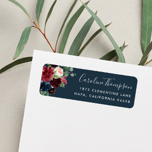 Radiant Bloom   Floral Return Address