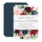 Radiant Bloom Floral Wedding Invitation | Square