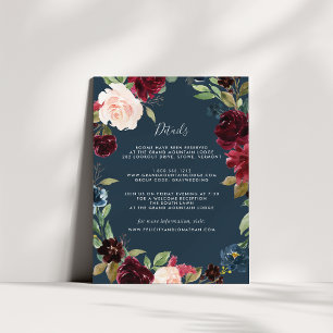 Radiant Bloom Guest Information Card