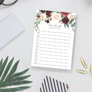 Radiant Bloom Personalized To-Do List Post-it Notes