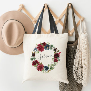 Radiant Bloom Personalized Tote Bag