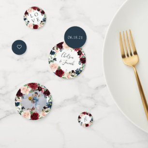 Radiant Bloom Personalized Wedding Confetti