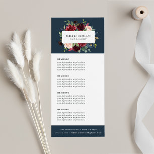 Radiant Bloom Pricing or Services Rack Card