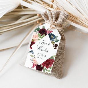 Radiant Bloom   Wedding Favour Gift Tags