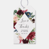 Radiant Bloom | Wedding Favour Gift Tags (Front)