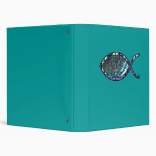 Radiant Christian Fish Symbol Binder