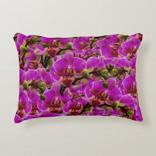 Radiant Clusters: The Magenta Orchid Symphony, Accent Pillow