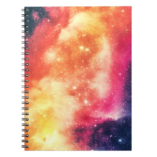 Radiant Cosmic Nebula Notebook (Front)