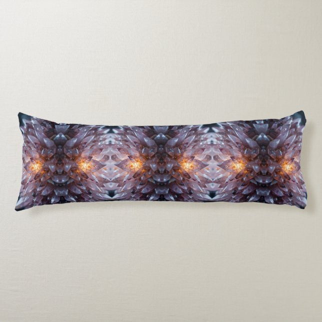 Radiant Crystal Heart Body Pillow (Front)