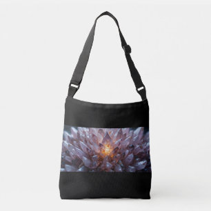 Radiant Crystal Heart Crossbody Bag