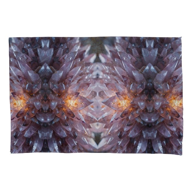 Radiant Crystal Heart Pillowcase (Front-Left)